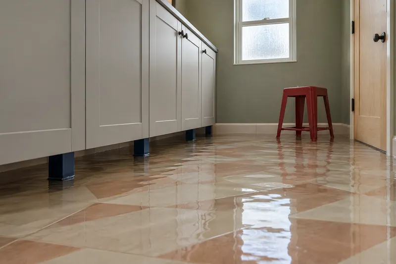 Water Extraction Near Heritage Oaks Park — standing water inside an affected room